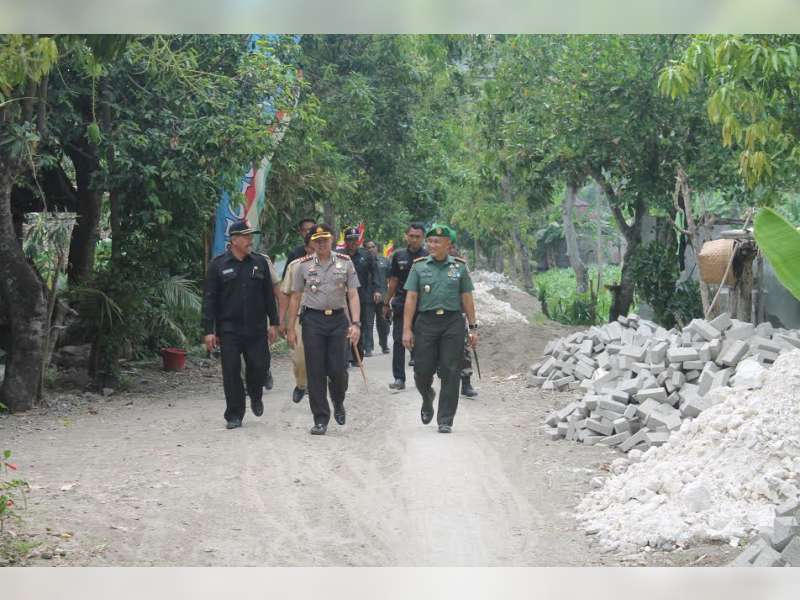 Dandim 0813 Kunjungi Lokasi TMMD Bersama Kapolres Bojonegoro