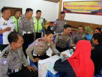 Satlantas Polres Bojonegoro Lakukan Kegiatan September Ramah dan Donor Darah