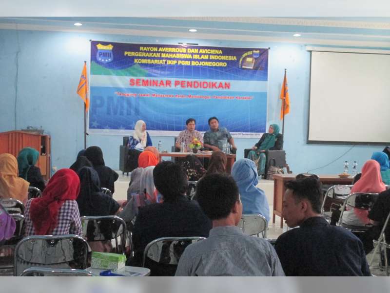 Peduli Pendidikan Karakter, PMII IKIP PGRI Bojonegoro Gelar Seminar Pendidikan