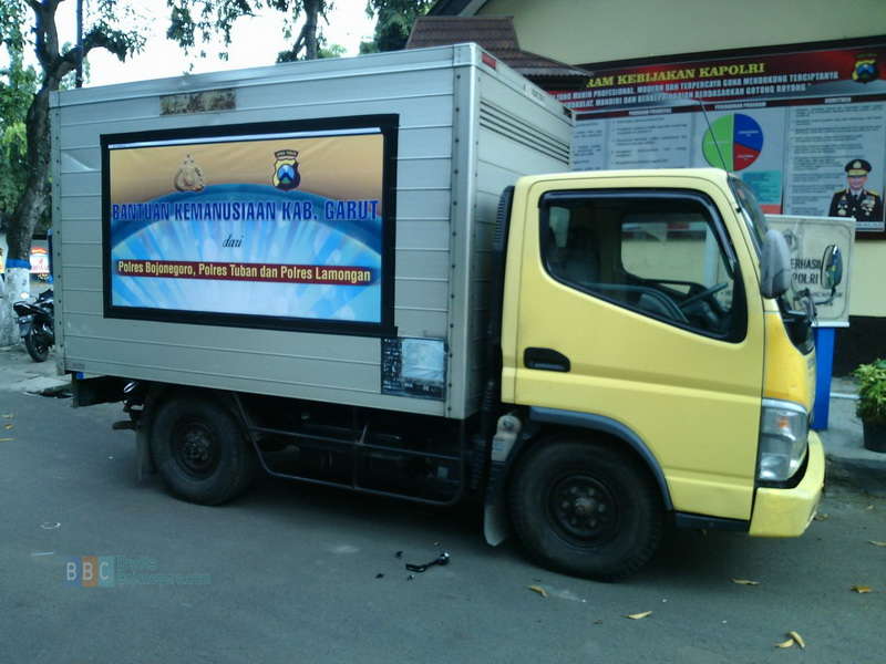 Polres Bojonegoro Kirim Bantuan Bagi Korban Banjir Garut