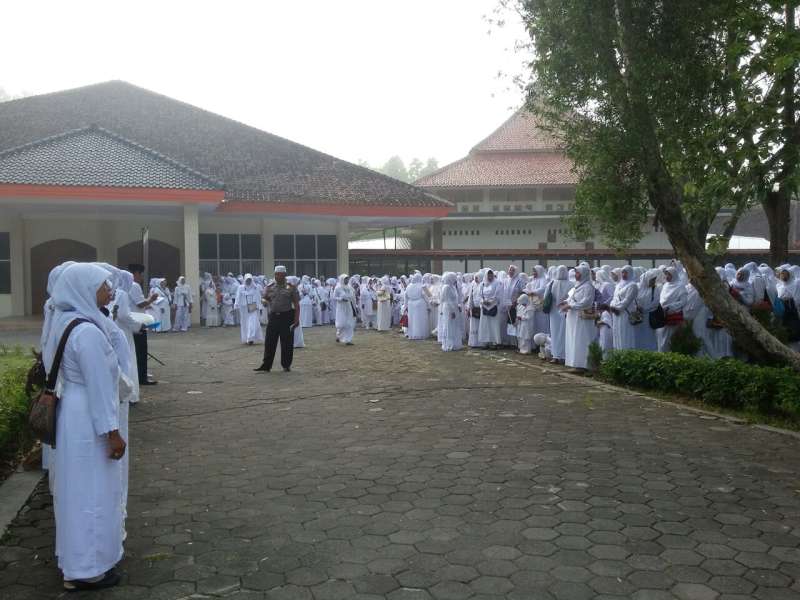 Polsek Kasiman Ikuti Latihan Manasik Haji Paud dan TK