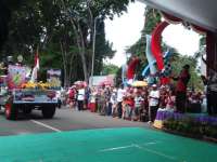 Kontingen Pawai Budaya Tingkat SD dan SMP Diberangkatkan