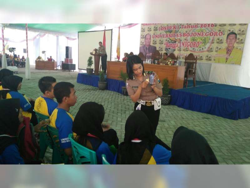 Polres Sosialisasikan CAS di Ospek Mahasiswa Baru Unigoro