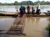 Permukaan Sungai Bengawan Solo Naik
