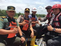 Kapolres Laksanakan Patroli Bengawan Solo Bersama Dandim dan BPBD