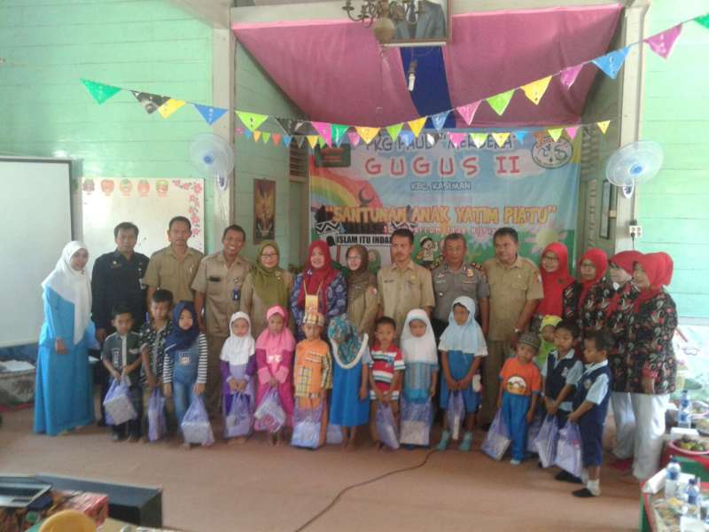 Pos Peduli, Polsek Kasiman Beri Santunan Anak Yatim