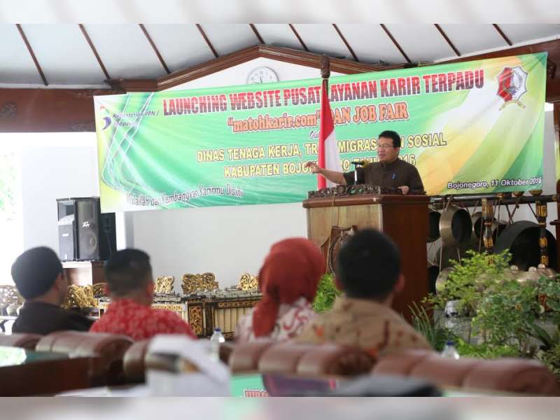 Pemkab Bojonegoro Luncurkan Program Lowongan Kerja Berbasis Online