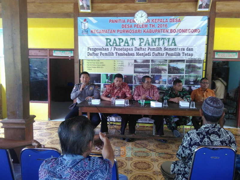 Kemarin, DPT Pilkades Pelem Kecamatan Purwosari Ditetapkan