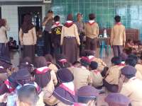 Jambore Pramuka, Polsek Kanor Beri Materi Tentang Kepolisian