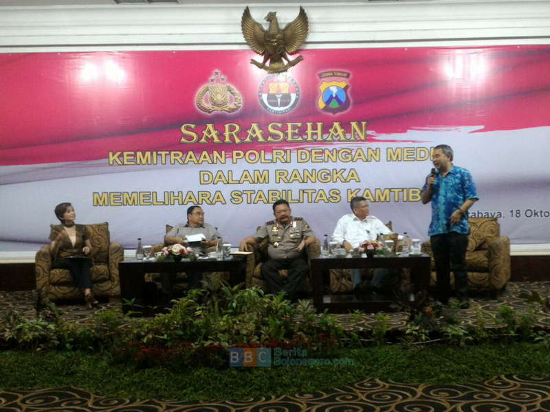 Polda Jawa Timur Bertemu Awak Media dalam Sarasehan Mitra Polri