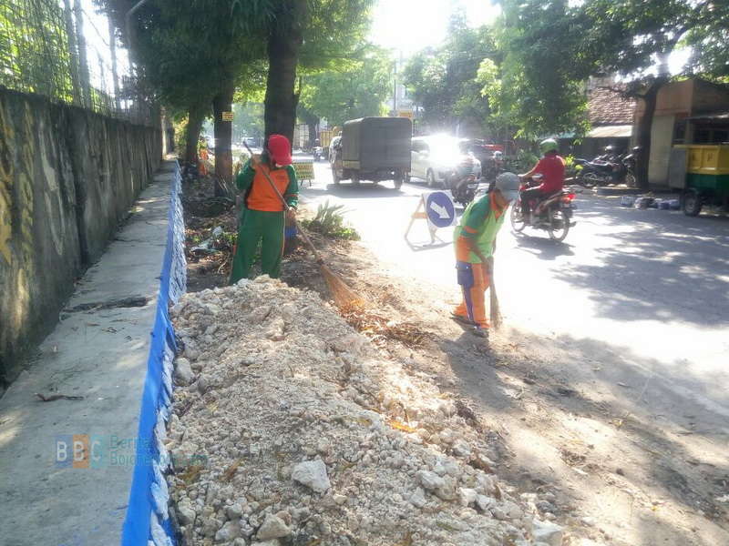 DKP Keluhkan Bekas Galian PDAM yang Berantakan di Kelurahan Jetak