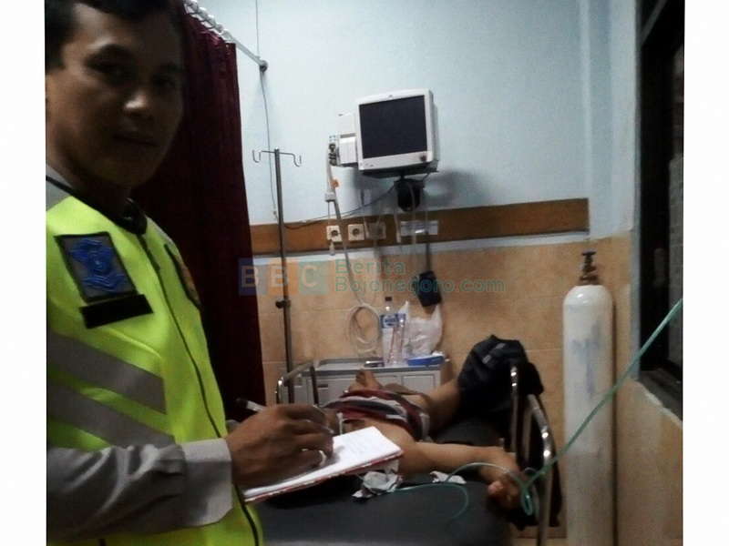Tertabrak Motor, Seorang Pejalan Kaki Terima 3 Jahitan di Kepala
