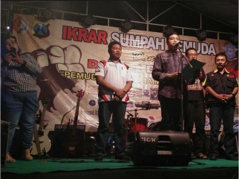 Kapolres Pimpin Ikrar Sumpah Pemuda Komunitas FKOB