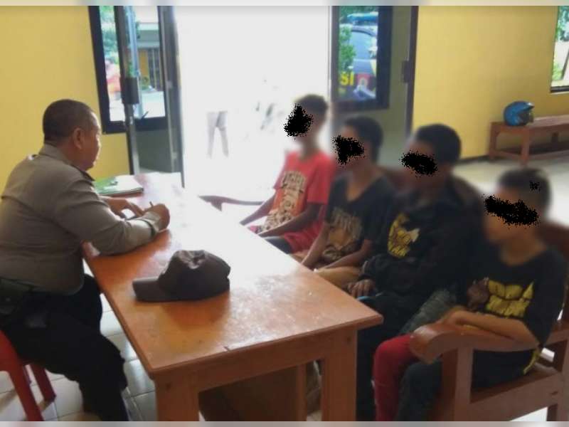 3 Pemuda dan 1 Anak di Bawah Umur Kembali Terjaring Razia Punk