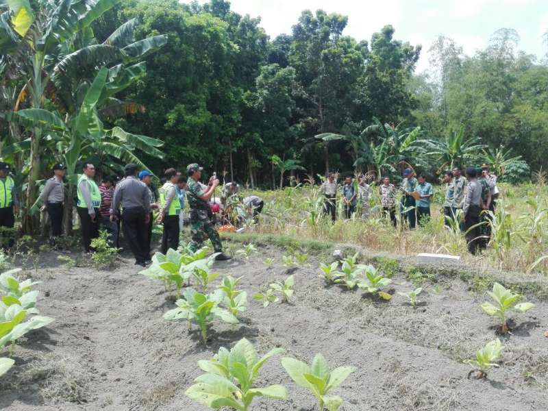 Polsek Kanor Kawal Eksekusi Tanah di Desa Nglarangan