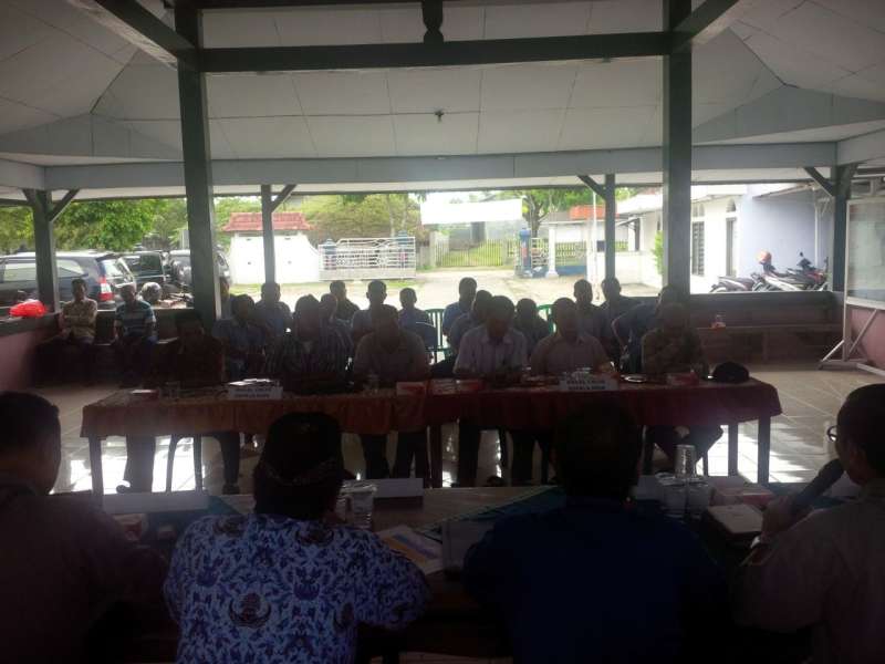 Kapolsek Sumberejo Pimpin Pengamanan Sosialisasi Ujian Bakal Calon Kades