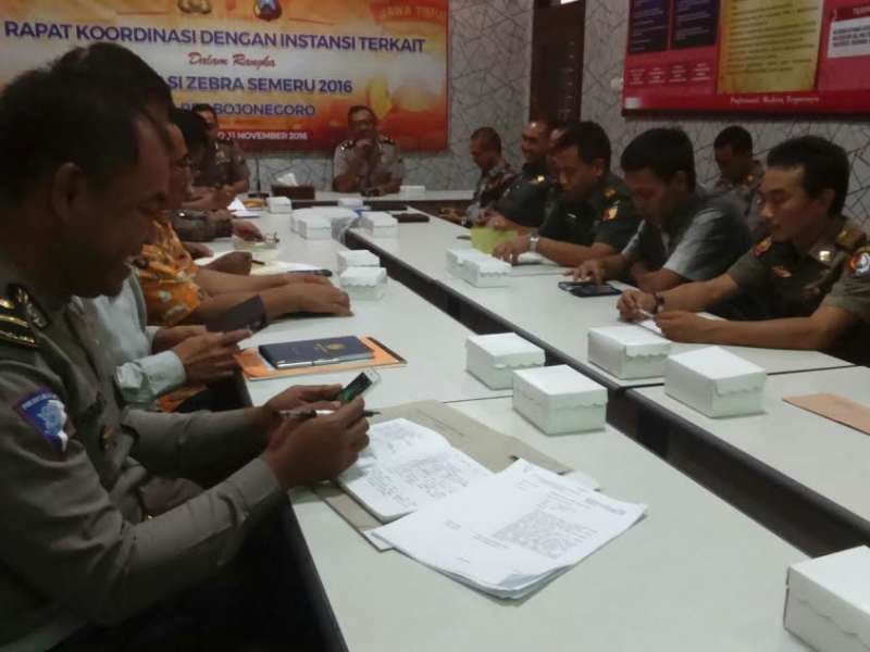 Polres Gelar Rakor Operasi Zebra Semeru 2016