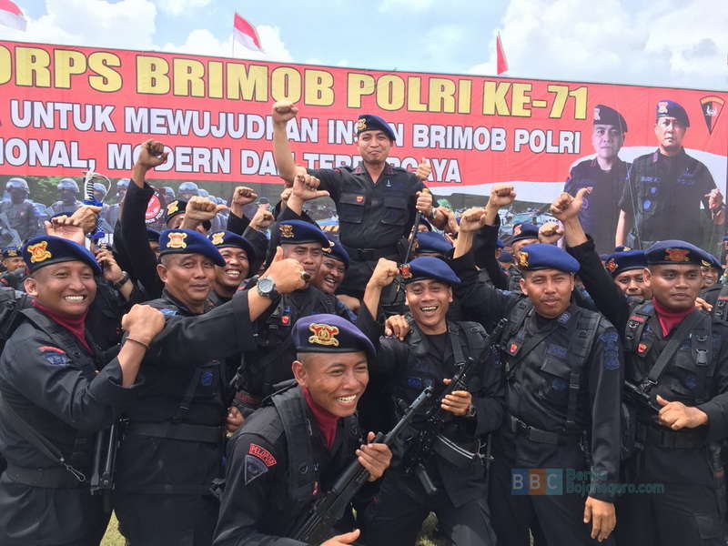 Kapolres Bojonegoro Hadiri Perayaan HUT Brimob di Porong