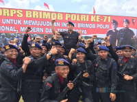 Kapolres Bojonegoro Hadiri Perayaan HUT Brimob di Porong