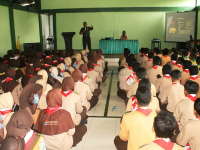 Dandim Ajak Anggota Pramuka Jaga NKRI