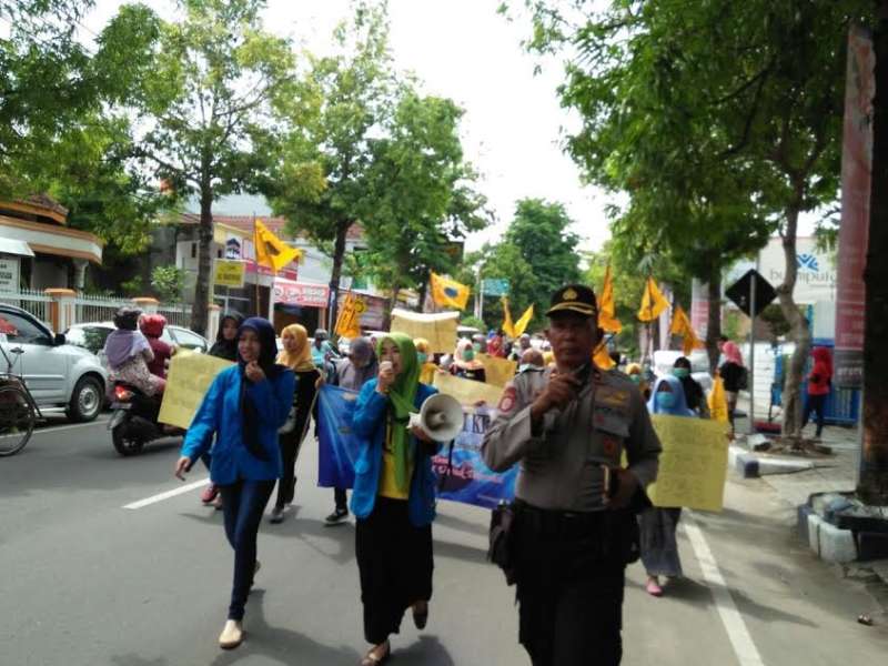 PMII Putri Bojonegoro Gelar Aksi Damai Suarakan Nasib Perempuan dan Anak