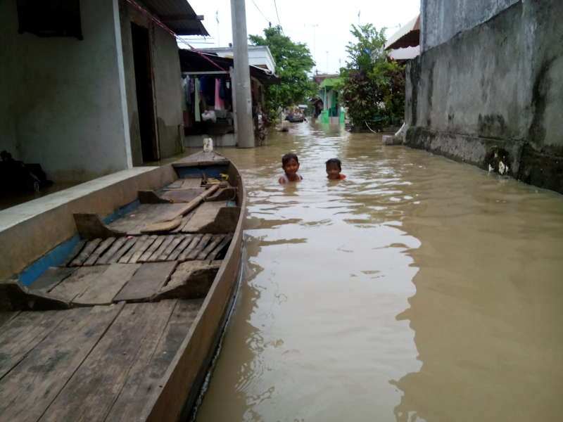 Bengawan Solo di Wilayah Bojonegoro Siaga Merah