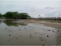 Perbaikan Jembatan Bendung Gerak Terkendala Lumpur Sisa Banjir