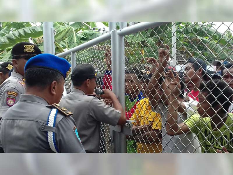 150 Personel Polri Terjun Amankan Unjuk Rasa Tuntut Kompensasi Warga Rahayu