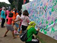 HMI Bojonegoro Kampanyekan Tolak Korupsi dengan 1000 Cap Tangan Masyarakat