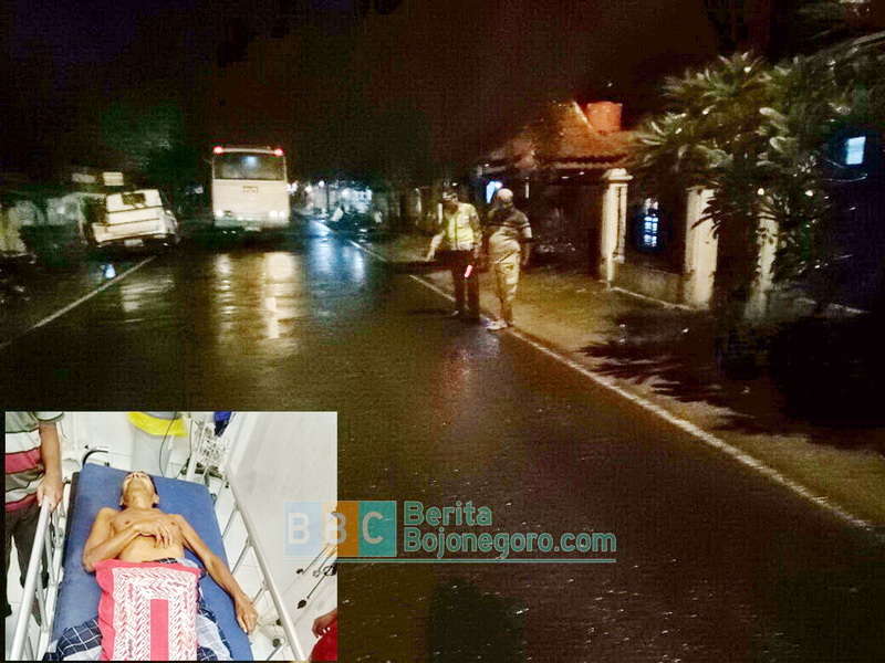 Kakek Pejalan Kaki Terserempet Sepeda Motor di Padangan