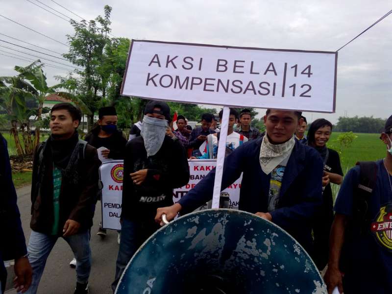 MPKT Soko Ikut Dampingi Aksi Jalan Kaki Perjuangkan Kompensasi