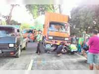 Seorang Ibu Pengendara Motor di Baureno Tertabrak Truk, Pagi Tadi