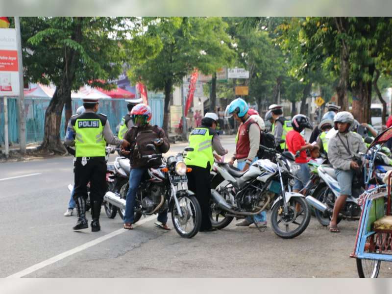 219 Pengendara Kena Tilang Dalam Razia Satlantas Polres