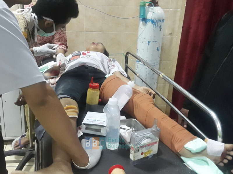 2 Motor dan 2 Mobil Terlibat Kecelakaan di Jalan Raya Kanor