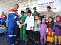 PT Pertamina EP Asset 4 Cepu Field Syukuran Tajak Sumur ABP-01