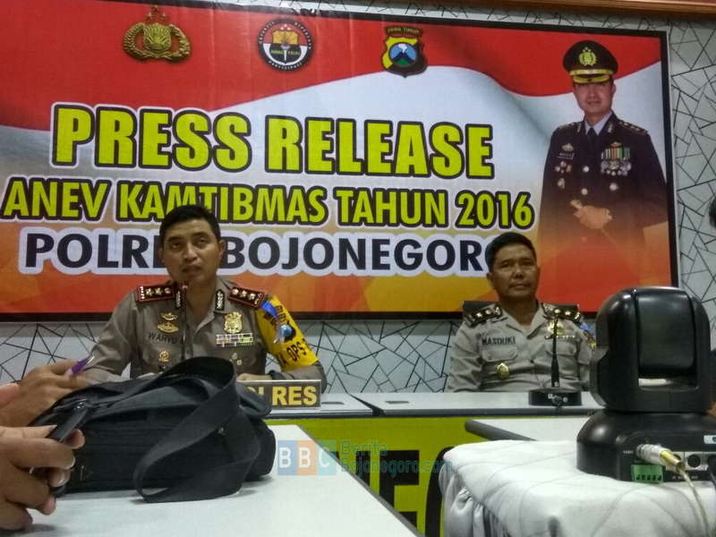 Inilah 9 Kasus Menonjol di Wilayah Hukum Polres Bojonegoro Selama 2016