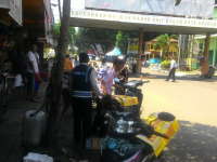 Untuk Sementara Parkir di Pasar Kota Bojonegoro Dipegang Dishub