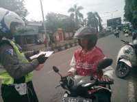 Razia Kendaraan di Jalan Veteran, Petugas Amankan 108 Barang Bukti