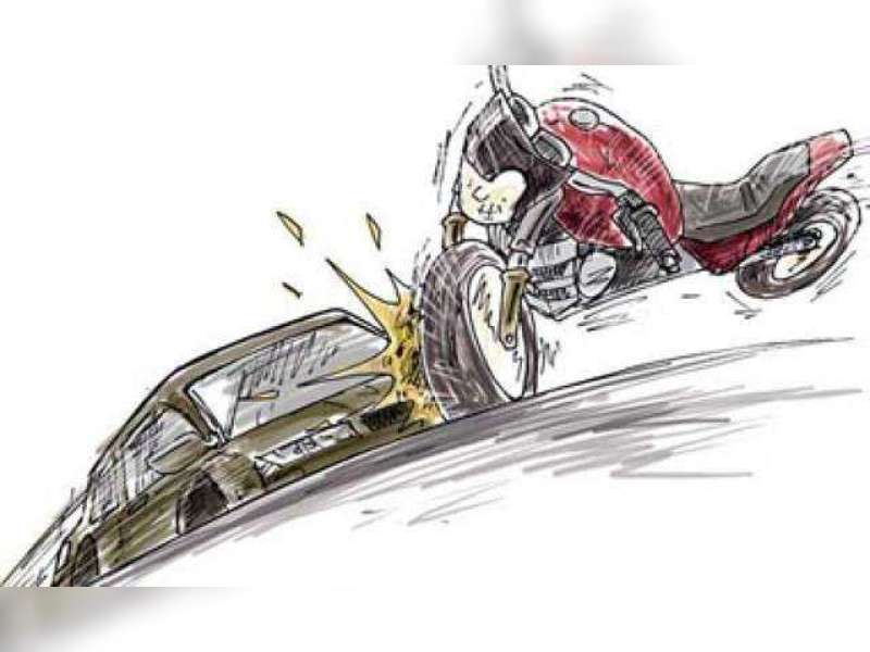 Pengendara Mio Tabrak Truk, Patah Tulang Tiga Jari Kaki