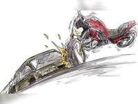 Pengendara Mio Tabrak Truk, Patah Tulang Tiga Jari Kaki