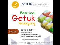 Ultah, Hotel Aston Tampilkan Getuk Terpanjang