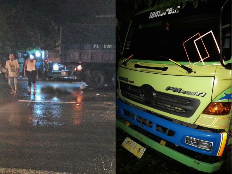 Mio Tabrak Dump Truk Parkir, Pengendara Meninggal Dunia