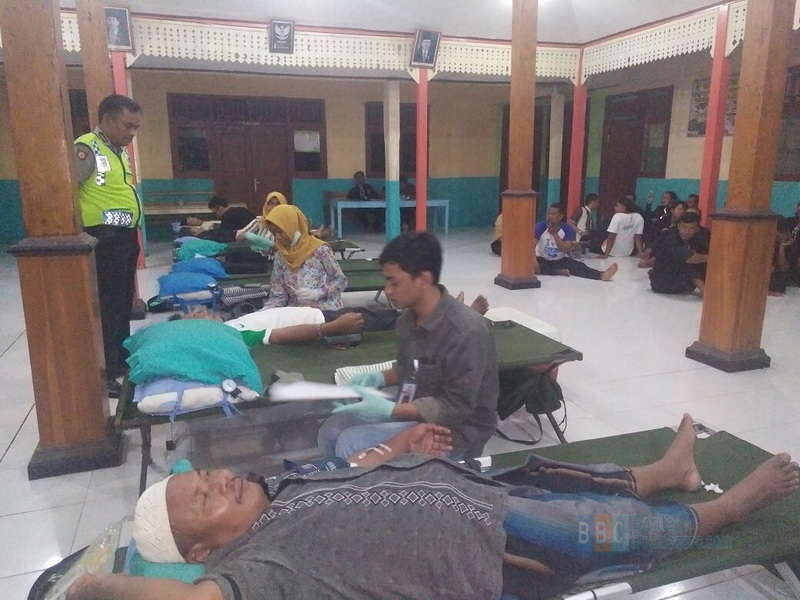 PSHT Gandeng Polsek Purwosari Adakan Donor Darah