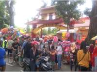 Ratusan Penonton Barongsai Padati Klenteng Hok Swie Bio