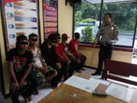Polsek Kasiman Amankan 6 Remaja Anak Punk