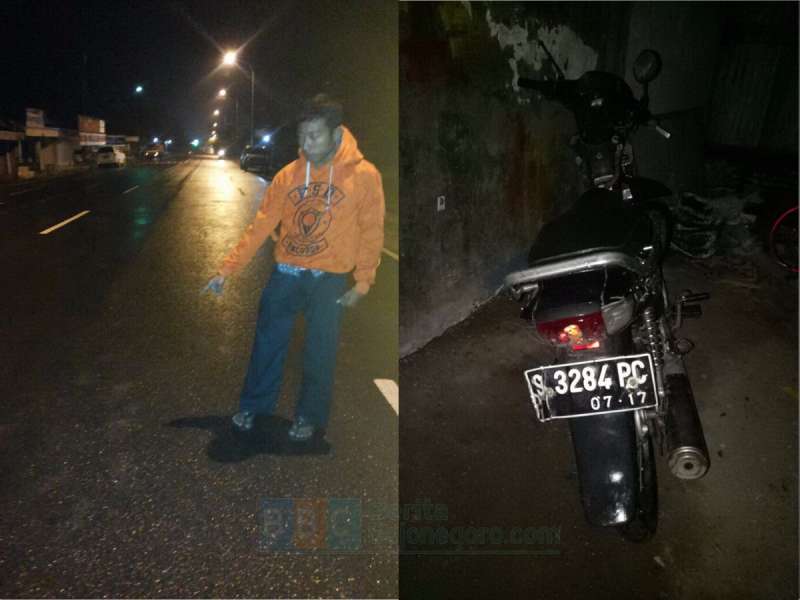 Benahi Sarung Saat Kendarai Motor, Seorang Bapak di Padangan Alami Kecelakaan