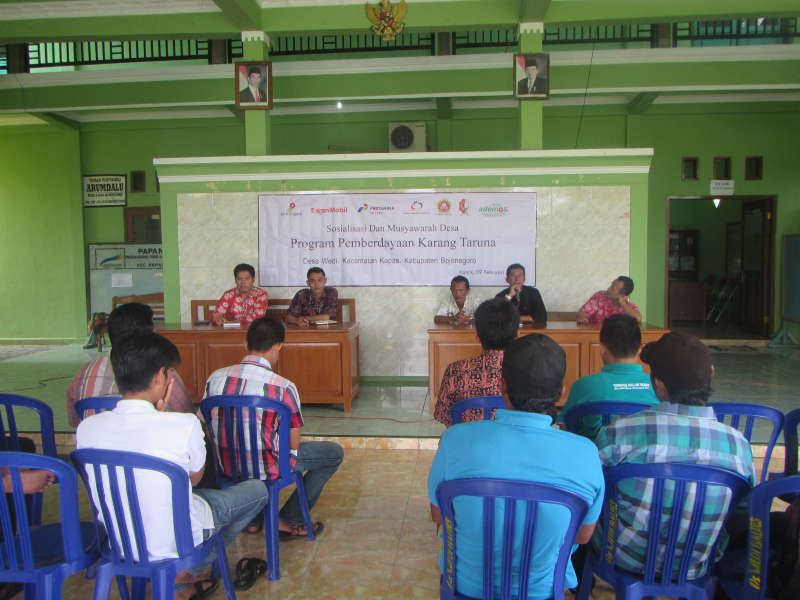 Ademos Sosialisasikan Program Pemberdayaan Karang Taruna 2017 di Desa Wedi Kapas