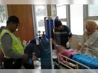 Kecelakaan Antara Dua Motor di Sugihwaras, Seorang Pengendara Alami Luka Berat