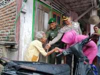 Kapolres dan Dandim Serahkan Bantuan Kapolda dan Pangdam