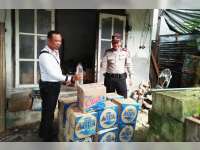 Polsek Semanding Amankan Ribuan Liter Arak Siap Edar